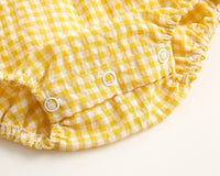 Load image into Gallery viewer, Baby Kid Girls Checked Print Rompers Wholesale 22032299
