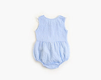 Load image into Gallery viewer, Baby Kid Girls Checked Print Rompers Wholesale 22032299

