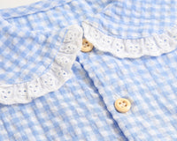 Load image into Gallery viewer, Baby Kid Girls Checked Print Rompers Wholesale 22032299
