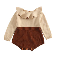 Load image into Gallery viewer, Baby Kid Unisex Color-blocking Crochet Rompers Wholesale 22032308
