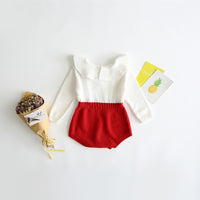 Load image into Gallery viewer, Baby Kid Unisex Color-blocking Crochet Rompers Wholesale 22032308
