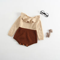 Load image into Gallery viewer, Baby Kid Unisex Color-blocking Crochet Rompers Wholesale 22032308
