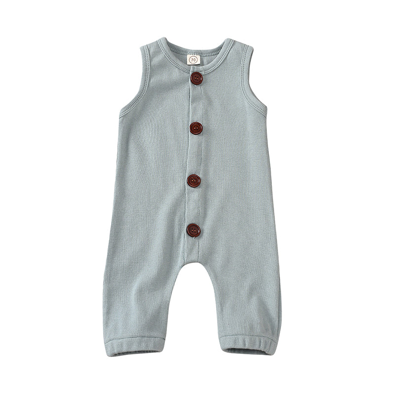 Baby Unisex Solid Color Jumpsuits Wholesale 220323109