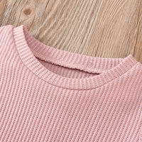 Load image into Gallery viewer, 3 Pieces Set Baby Kid Unisex Solid Color Muslin&amp;Ribbed Tops Shorts And Headwear Wholesale 220323115
