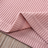 Load image into Gallery viewer, 3 Pieces Set Baby Kid Unisex Solid Color Muslin&amp;Ribbed Tops Shorts And Headwear Wholesale 220323115
