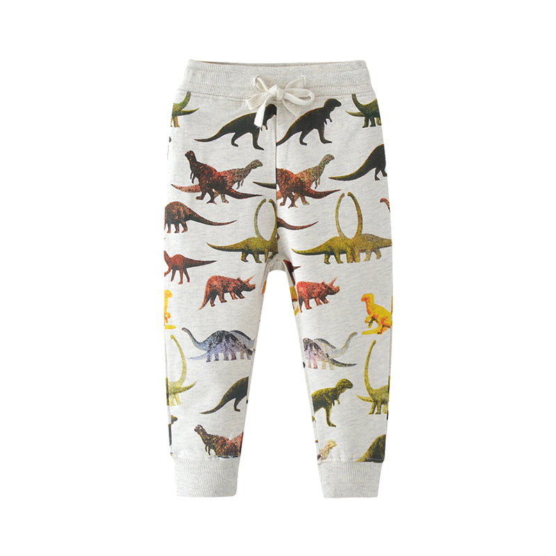 Baby Kid Boys Dinosaur Print Pants Wholesale 22032314