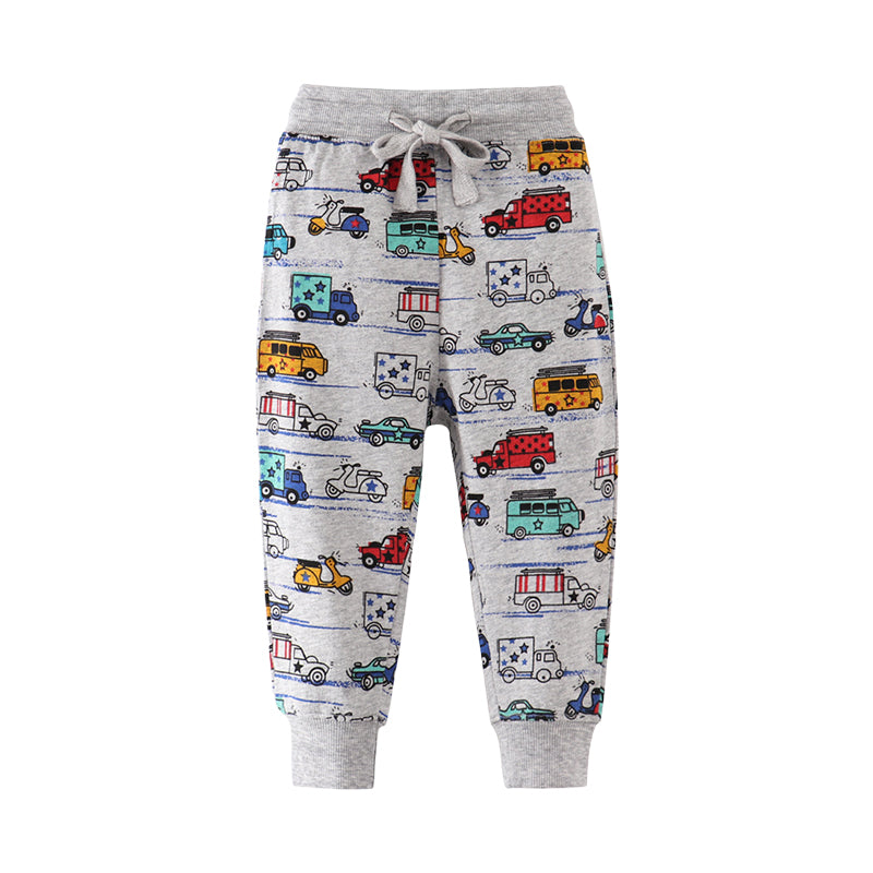 Baby Kid Unisex Car Star Print Pants Wholesale 22032317