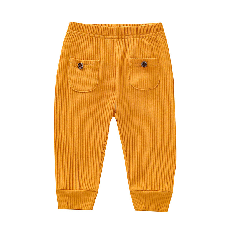 Baby Kid Unisex Solid Color Pants Wholesale 220323180