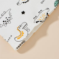 Load image into Gallery viewer, 2 Pieces Set Baby Kid Boys Dinosaur Star Muslin&amp;Ribbed Print T-Shirts And Shorts Wholesale 220323229
