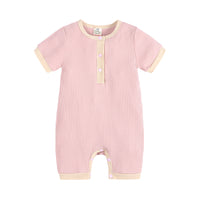 Load image into Gallery viewer, Baby Unisex Muslin&amp;Ribbed Jumpsuits Wholesale 220323278
