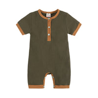 Load image into Gallery viewer, Baby Unisex Muslin&amp;Ribbed Jumpsuits Wholesale 220323278
