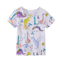Load image into Gallery viewer, Baby Kid Girls Dinosaur Print T-Shirts Wholesale 220323293
