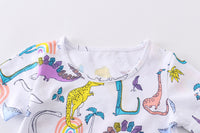 Load image into Gallery viewer, Baby Kid Girls Dinosaur Print T-Shirts Wholesale 220323293
