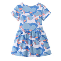Load image into Gallery viewer, Baby Kid Girls Unicorn Print Dresses Wholesale 220323302
