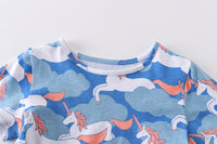 Load image into Gallery viewer, Baby Kid Girls Unicorn Print Dresses Wholesale 220323302
