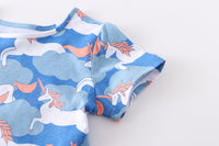 Load image into Gallery viewer, Baby Kid Girls Unicorn Print Dresses Wholesale 220323302
