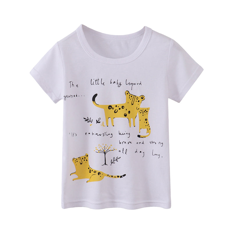 Baby Kid Boys Letters Animals Print T-Shirts Wholesale 220323303