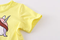 Load image into Gallery viewer, Baby Kid Girls Unicorn Print Dresses Wholesale 220323305
