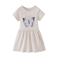 Load image into Gallery viewer, Baby Kid Girls Solid Color Butterfly Dresses Wholesale 220323350
