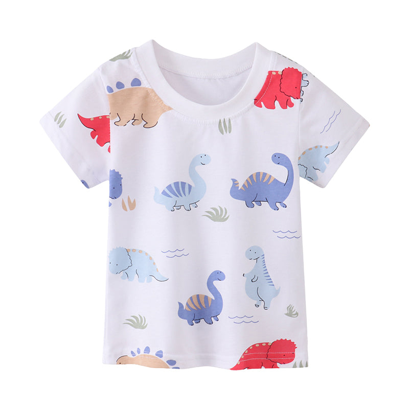 Baby Kid Unisex Dinosaur Print T-Shirts Wholesale 220323364