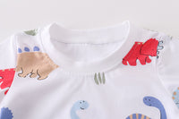 Load image into Gallery viewer, Baby Kid Unisex Dinosaur Print T-Shirts Wholesale 220323364
