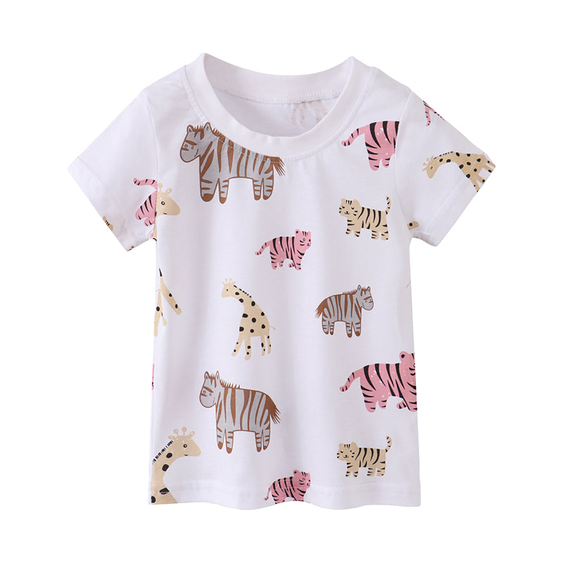 Baby Kid Boys Animals Print T-Shirts Wholesale 220323376