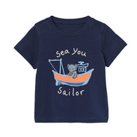 Load image into Gallery viewer, Baby Kid Boys Letters Cartoon Print T-Shirts Wholesale 220323383
