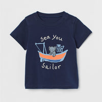 Load image into Gallery viewer, Baby Kid Boys Letters Cartoon Print T-Shirts Wholesale 220323383
