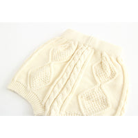 Load image into Gallery viewer, 2 Pieces Set Baby Unisex Solid Color Crochet Cardigan And Shorts Wholesale 22032345
