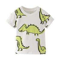 Load image into Gallery viewer, Baby Kid Unisex Dinosaur Animals Print T-Shirts Wholesale 22032360
