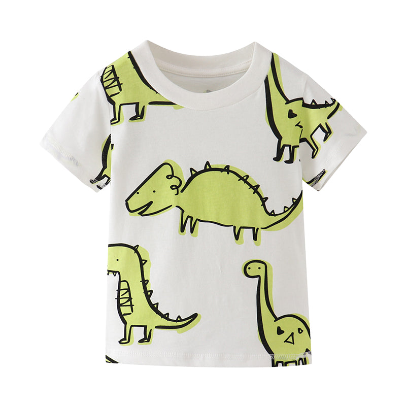 Baby Kid Unisex Dinosaur Animals Print T-Shirts Wholesale 22032360