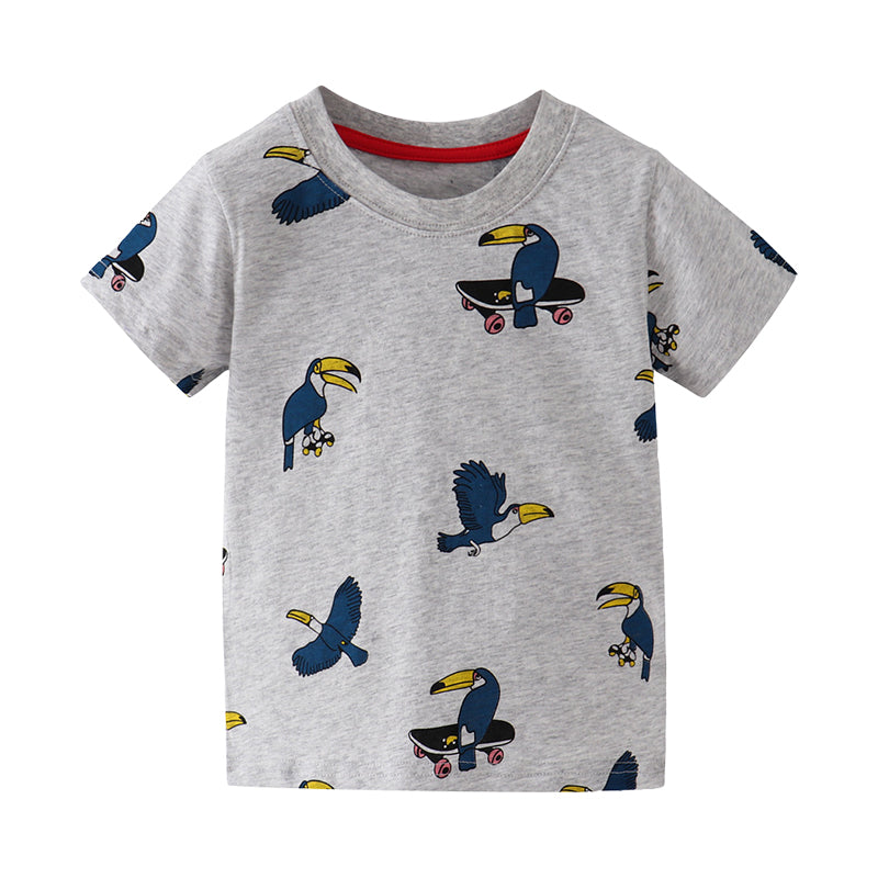 Baby Kid Boys Animals Cartoon Print T-Shirts Wholesale 22032375