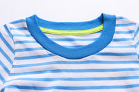 Load image into Gallery viewer, Baby Kid Boys Striped Car Cartoon Embroidered T-Shirts Wholesale 22032395
