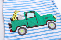 Load image into Gallery viewer, Baby Kid Boys Striped Car Cartoon Embroidered T-Shirts Wholesale 22032395
