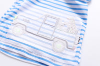 Load image into Gallery viewer, Baby Kid Boys Striped Car Cartoon Embroidered T-Shirts Wholesale 22032395
