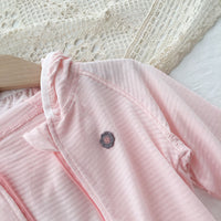 Load image into Gallery viewer, Baby Kid Girls Solid Color Striped Flower Jackets&amp;Outwears Wholesale 220328116
