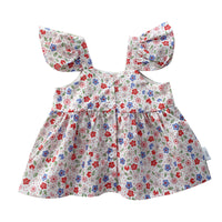 Load image into Gallery viewer, Baby Kid Girls Flower Print Tops Wholesale 220328120
