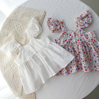 Load image into Gallery viewer, Baby Kid Girls Flower Print Tops Wholesale 220328120
