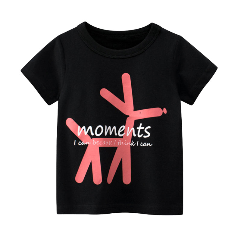Baby Kid Girls Letters Cartoon Print T-Shirts Wholesale 220328130