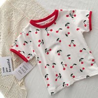 Load image into Gallery viewer, Baby Kid Girls Fruit Cartoon Print T-Shirts Wholesale 220328132
