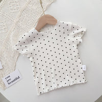 Load image into Gallery viewer, 2 Pieces Set Baby Kid Girls Polka dots Print T-Shirts And Pants Wholesale 220328138
