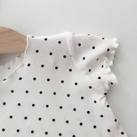 Load image into Gallery viewer, 2 Pieces Set Baby Kid Girls Polka dots Print T-Shirts And Pants Wholesale 220328138
