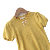 Load image into Gallery viewer, Baby Kid Girls Solid Color Bow Crochet Tops Wholesale 220328150
