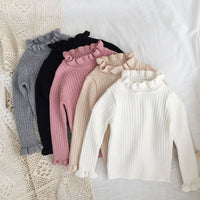 Load image into Gallery viewer, Baby Kid Girls Solid Color Crochet Sweaters Wholesale 220328160
