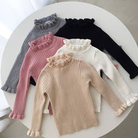 Load image into Gallery viewer, Baby Kid Girls Solid Color Crochet Sweaters Wholesale 220328160
