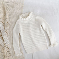Load image into Gallery viewer, Baby Kid Girls Solid Color Crochet Sweaters Wholesale 220328160

