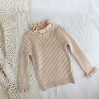 Load image into Gallery viewer, Baby Kid Girls Solid Color Crochet Sweaters Wholesale 220328160
