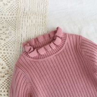 Load image into Gallery viewer, Baby Kid Girls Solid Color Crochet Sweaters Wholesale 220328160
