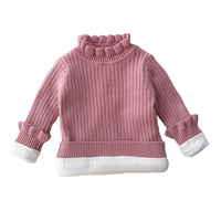 Load image into Gallery viewer, Baby Kid Girls Solid Color Crochet Sweaters Wholesale 220328164
