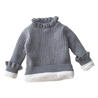 Load image into Gallery viewer, Baby Kid Girls Solid Color Crochet Sweaters Wholesale 220328164
